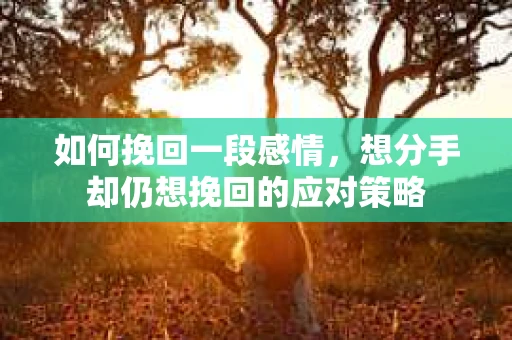 如何挽回一段感情，想分手却仍想挽回的应对策略