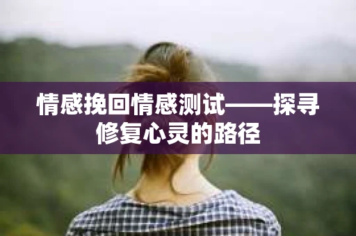 情感挽回情感测试——探寻修复心灵的路径
