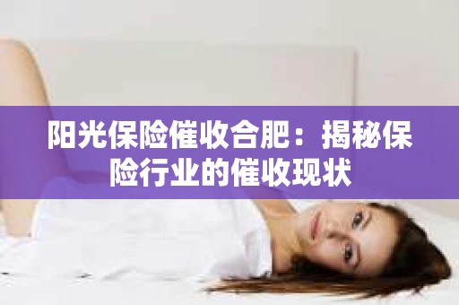 阳光保险催收合肥：揭秘保险行业的催收现状