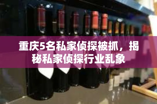 重庆5名私家侦探被抓，揭秘私家侦探行业乱象