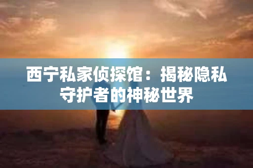 西宁私家侦探馆：揭秘隐私守护者的神秘世界