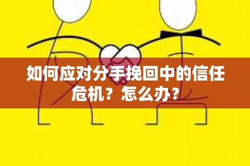如何应对分手挽回中的信任危机？怎么办？