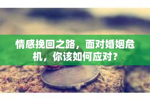 情感挽回之路，面对婚姻危机，你该如何应对？